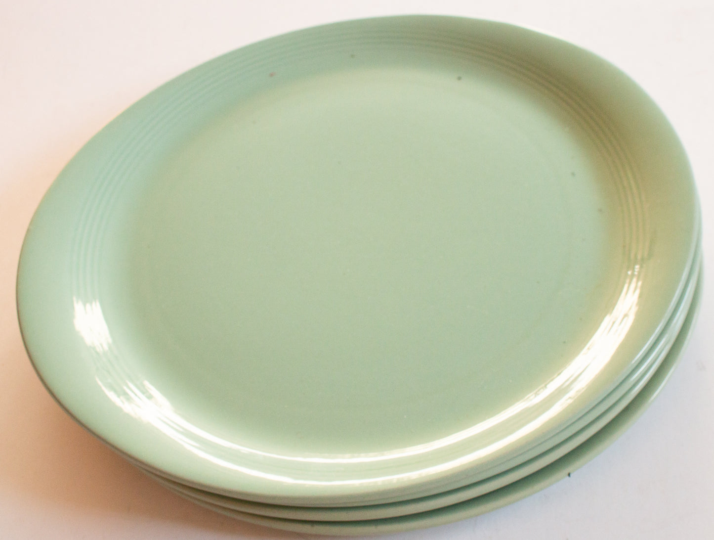 Woods Ware 'Beryl' Pattern Oval Rimmed Plates (4)