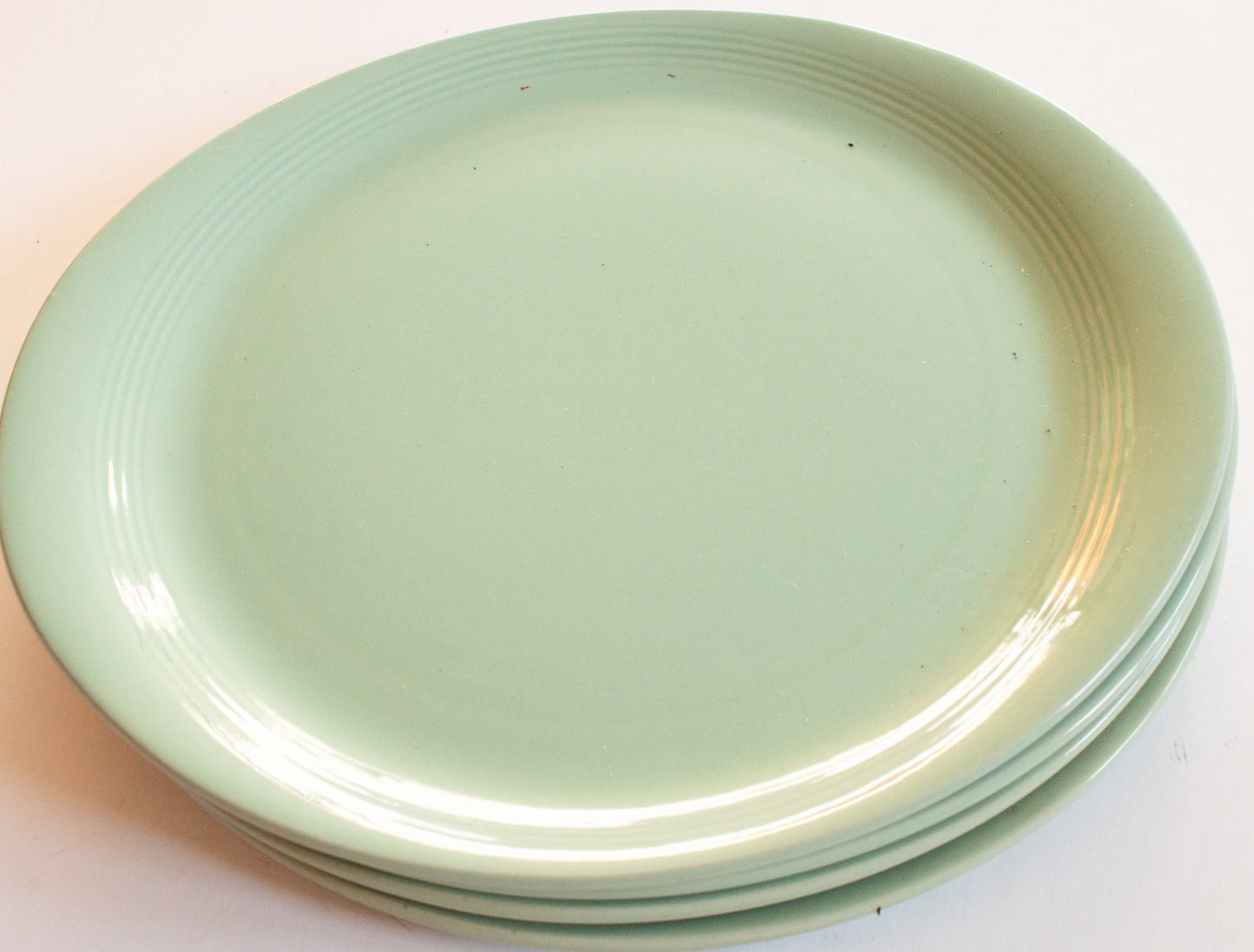 Woods Ware 'Beryl' Pattern Oval Rimmed Plates (4)