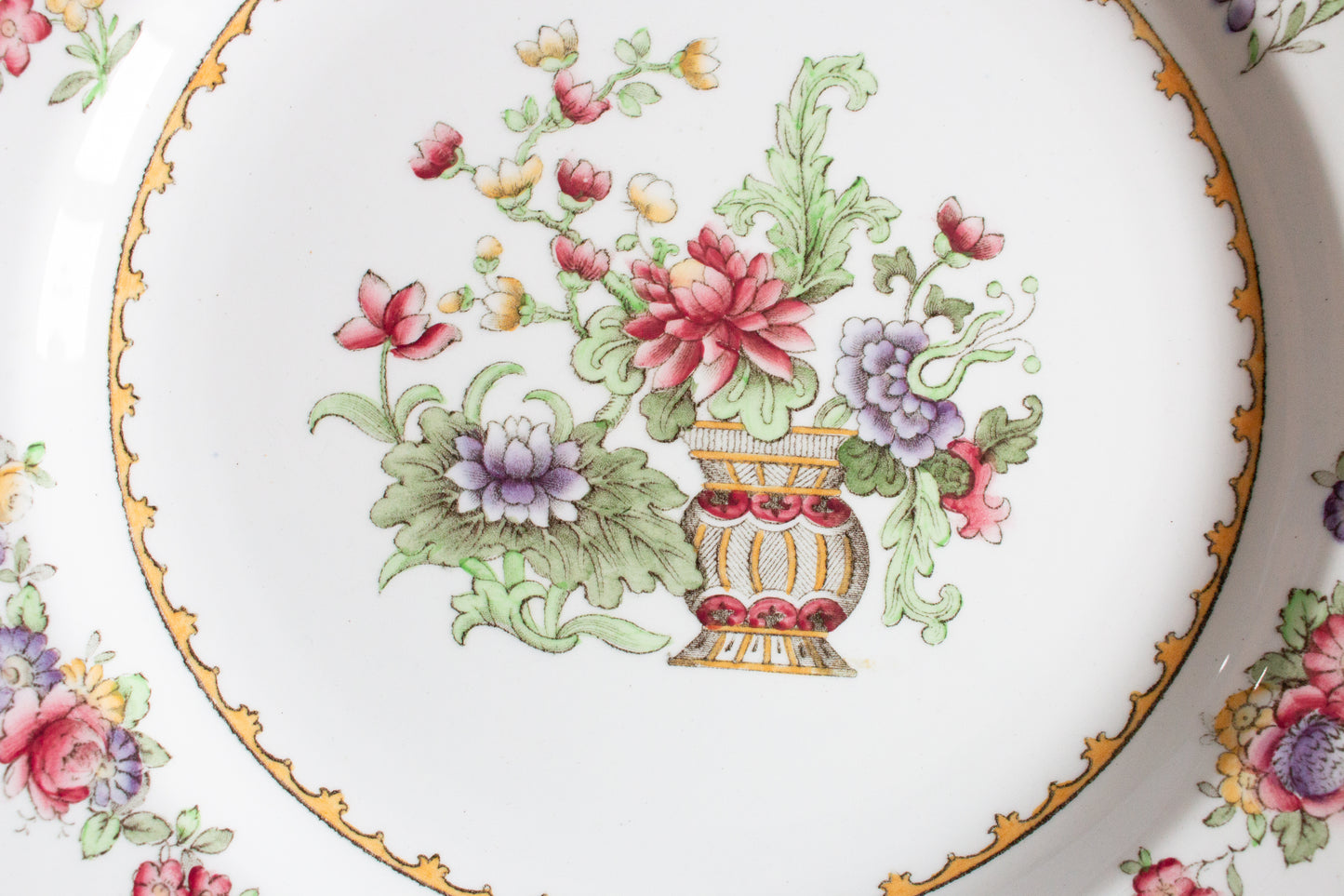 Copeland Spode Manufactured for Harrods 'Peplow' Pattern 10.25" Dinner Plates (4)