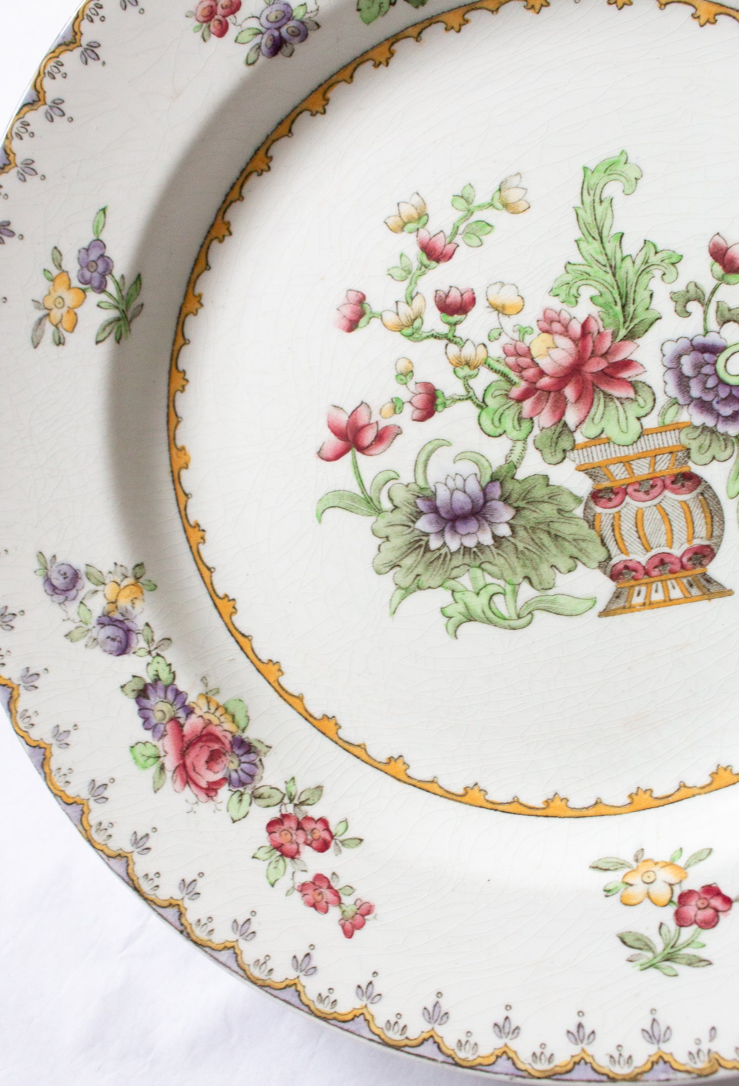 Copeland Spode Manufactured for Harrods 'Peplow' Pattern 10.25" Dinner Plates (4)