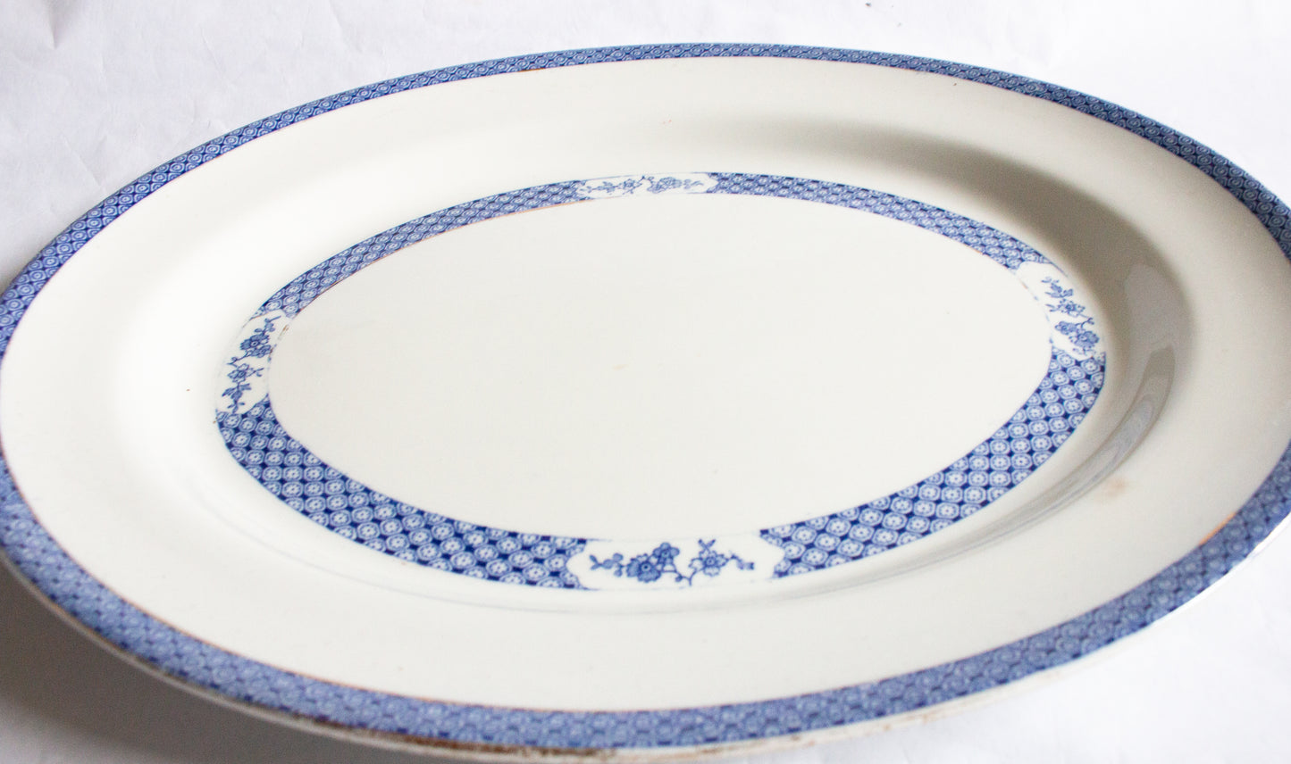 Solian Ware 'Swansea' Pattern Large Blue and White Transferware Serving Platter