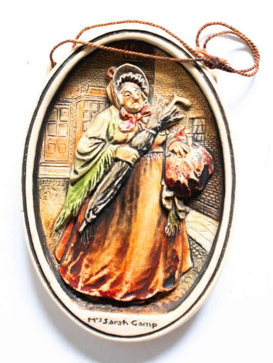 Osborne Ivorex Wall Plaque 'Mrs. Sarah Gamp'