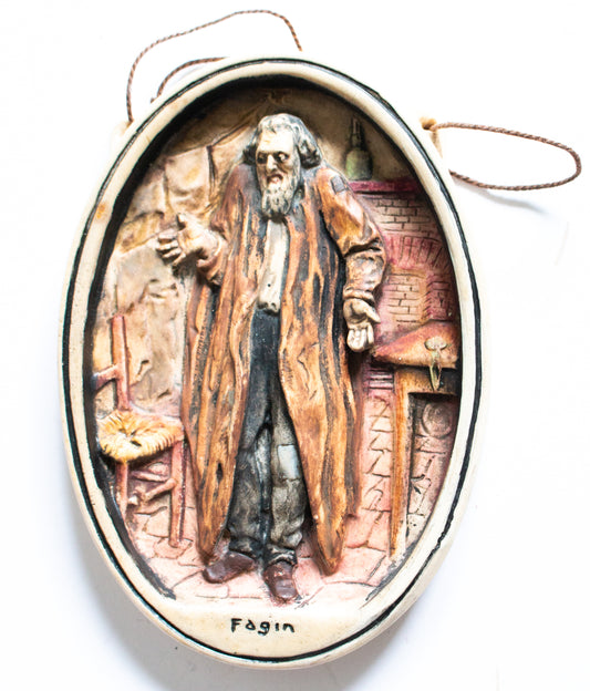 Osborne Ivorex VCharles Dickens Wall Plaque 'Fagin'