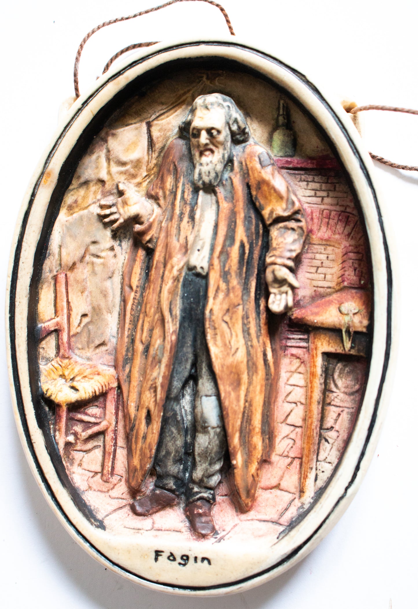 Osborne Ivorex VCharles Dickens Wall Plaque 'Fagin'