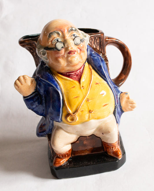 Vintage Burleigh Ware Charles Dickens 'Mr. Pickwick' Toby Jug