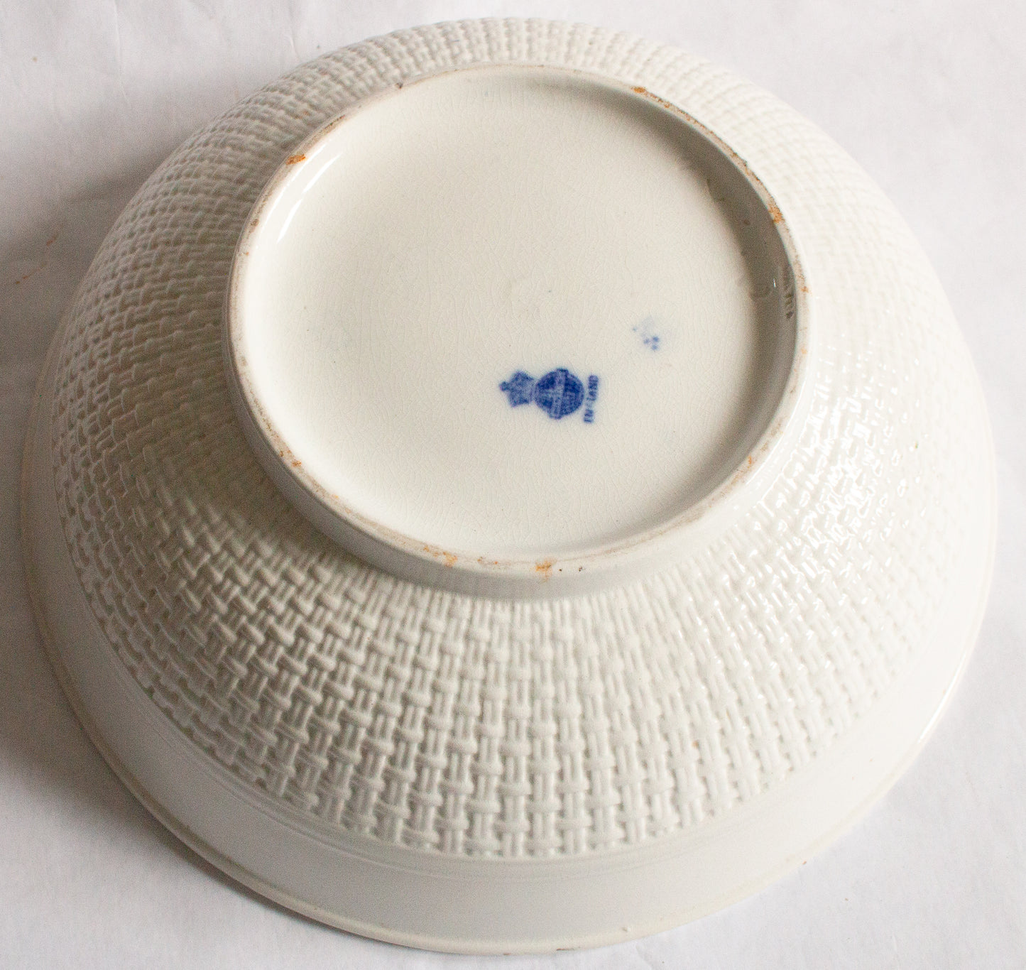 Minton Blue and White Iris Pattern Serving Bowl