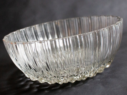 Vintage Moulded Glass Dessert or Fruit Bowl