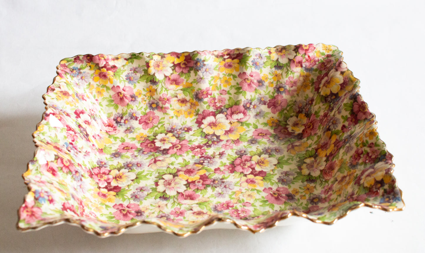 James Kent Ltd. 'Du Barry' Chintz Fluted Rectangular Serving Dish