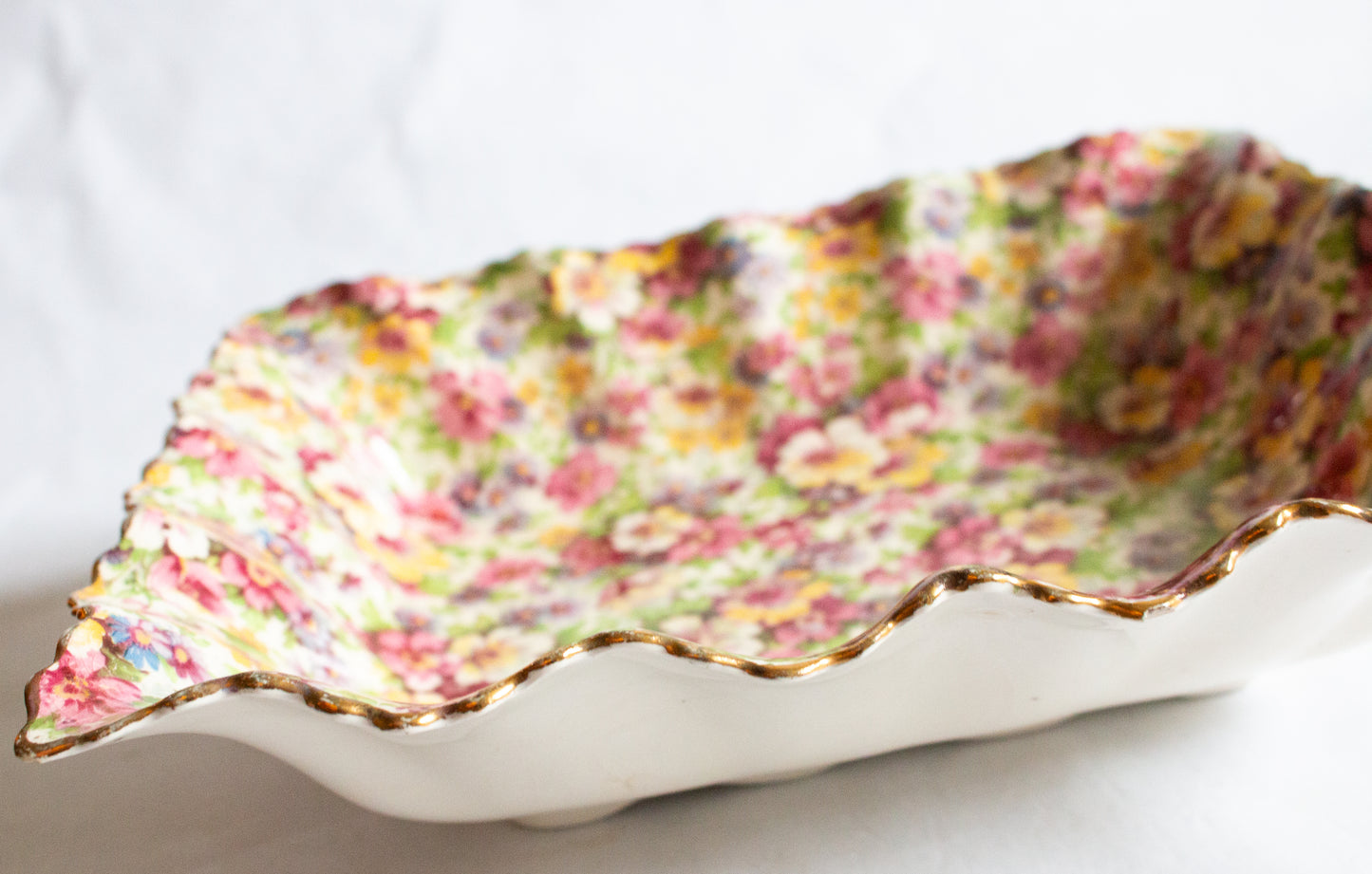 James Kent Ltd. 'Du Barry' Chintz Fluted Rectangular Serving Dish