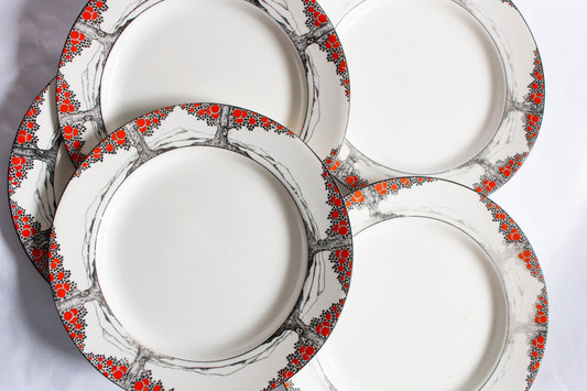 Crown Ducal 'Orange Tree' 8" Plates (6)