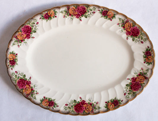 Aynsley & Co. Staffordshire China Country Roses Pattern Serving Platter