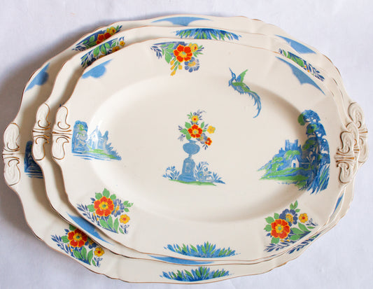 Alfred Meakin 'Harmony' Shape Graduated Serving Platters (3)