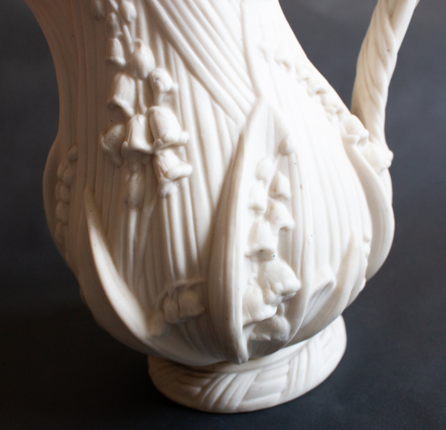 RESERVED FOR B. Antique Copeland Parian Ware 'Lily of the Valley' Jug