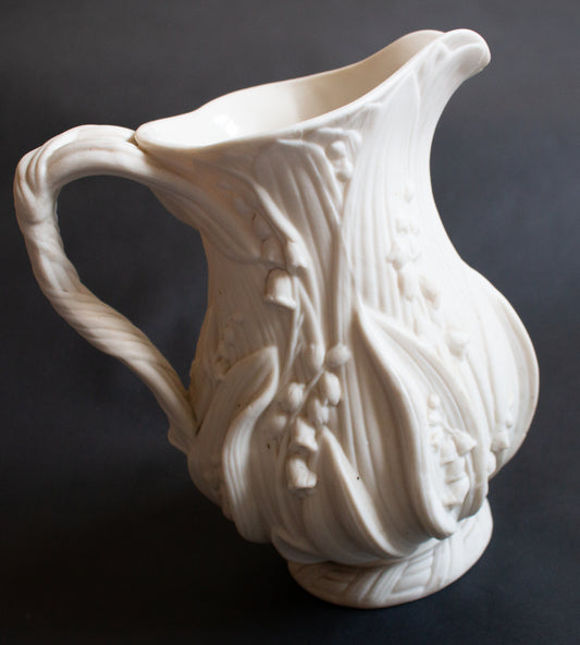 RESERVED FOR B. Antique Copeland Parian Ware 'Lily of the Valley' Jug