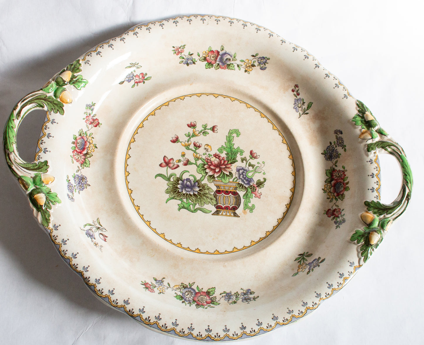 Copeland Late Spode Manufactured for Harrods 'Peplow' Large Serving Plate with Moulded Handles