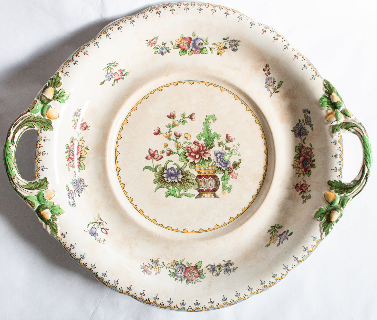 Copeland Late Spode Manufactured for Harrods 'Peplow' Large Serving Plate with Moulded Handles