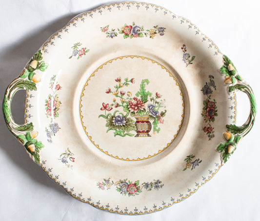 Copeland Late Spode Manufactured for Harrods 'Peplow' Large Serving Plate with Moulded Handles