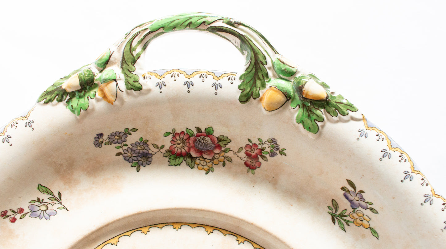 Copeland Late Spode Manufactured for Harrods 'Peplow' Large Serving Plate with Moulded Handles