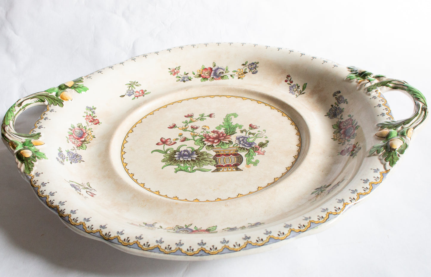 Copeland Late Spode Manufactured for Harrods 'Peplow' Large Serving Plate with Moulded Handles