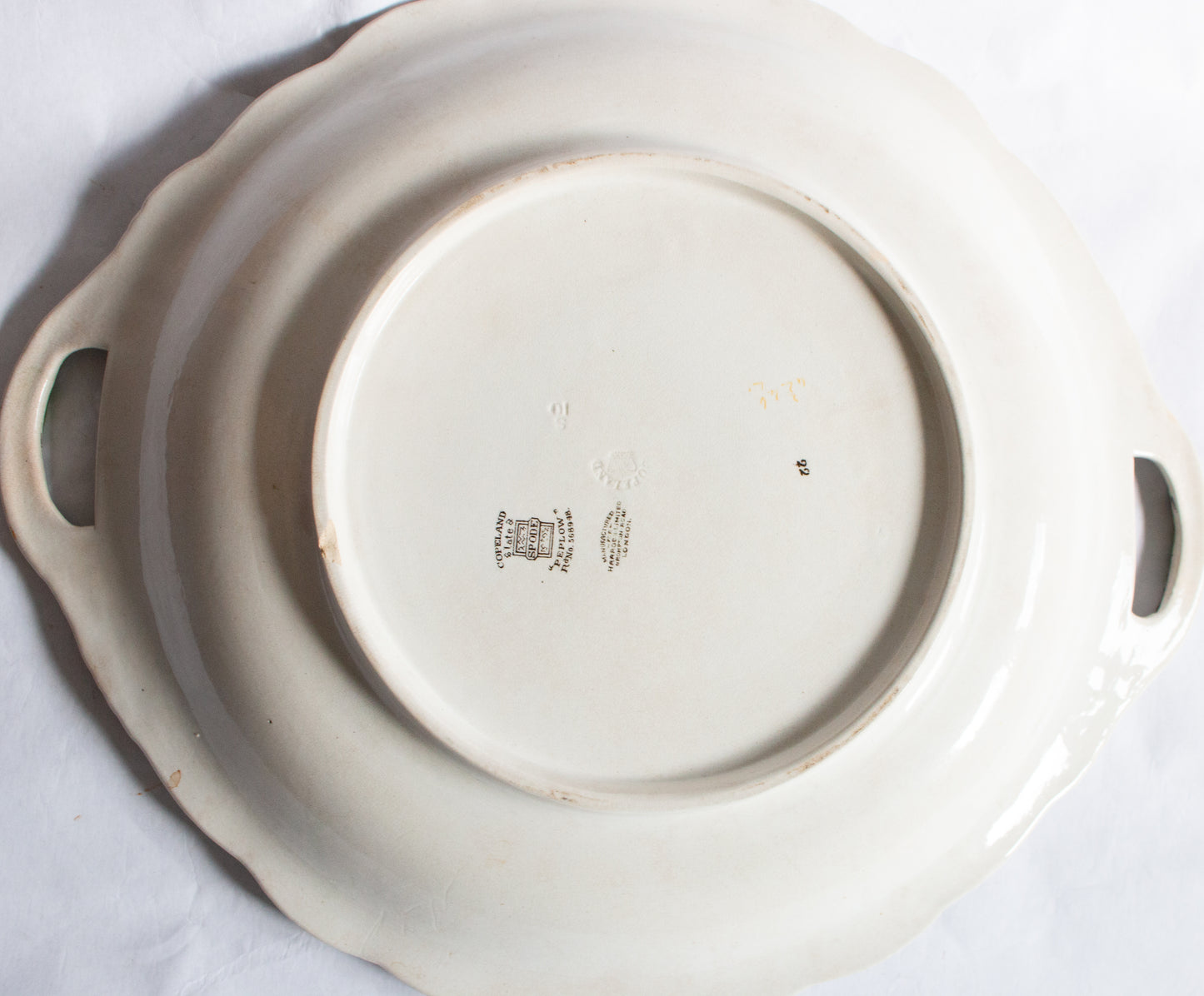 Copeland Late Spode Manufactured for Harrods 'Peplow' Large Serving Plate with Moulded Handles