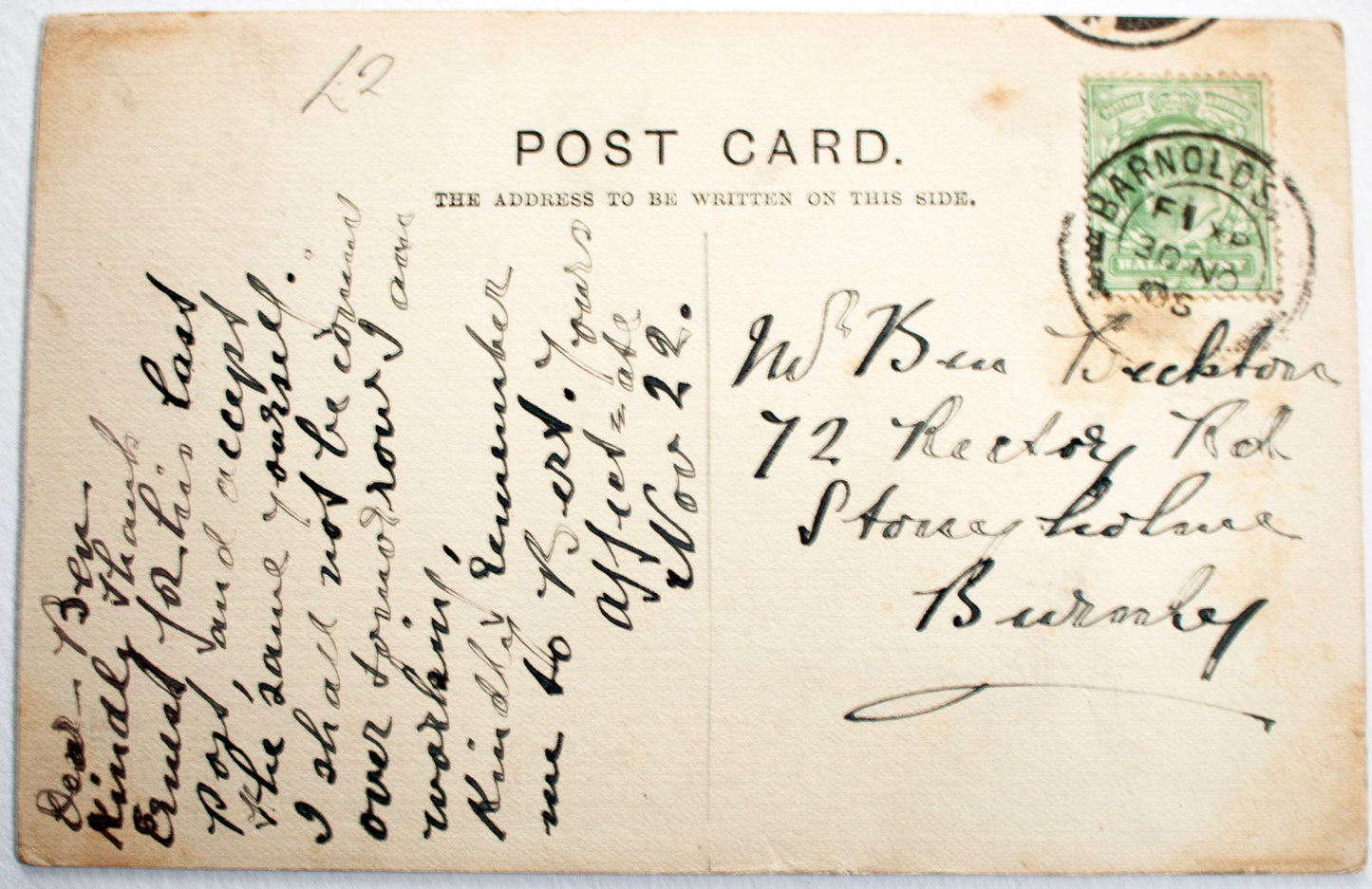 Hildesheimer and Co. Ltd. Charles Dickens Postcard 'Mr. Pickwick'