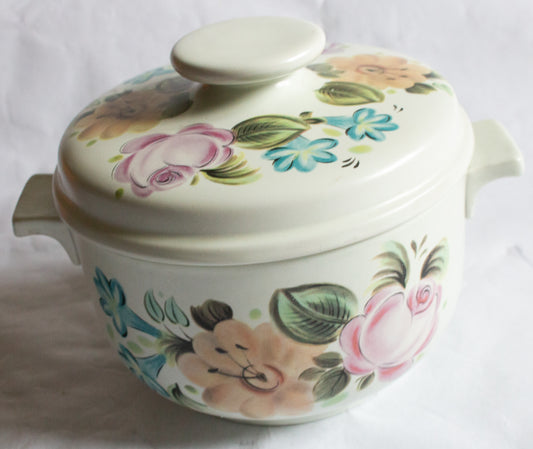 Royal Doulton Lambeth Stoneware 'Duberry' Pattern Small Lidded Tureen or Serving Dish