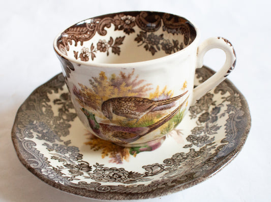 Royal Worcester Palissy 'Game Series' Teacup and Saucer