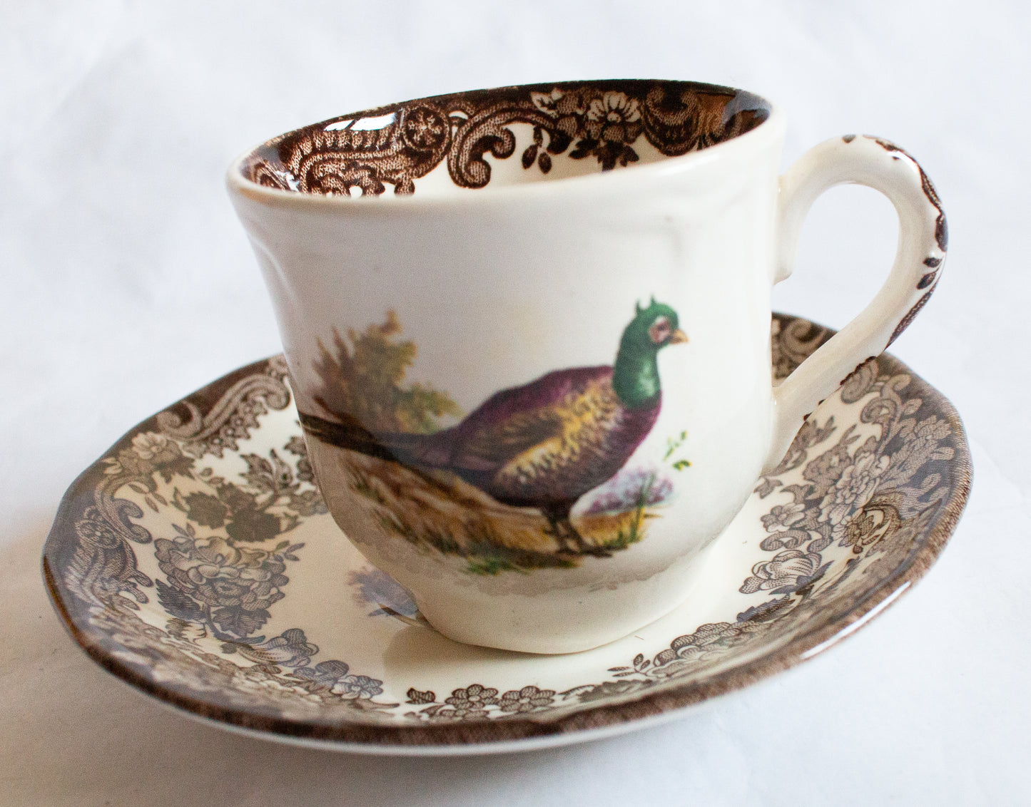 Royal Worcester Palissy 'Game Series' Coffee Cup and Saucer