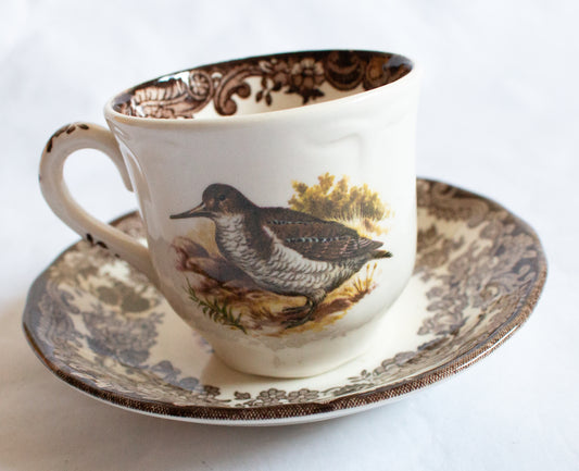 Royal Worcester Palissy 'Game Series' Coffee Cup and Saucer