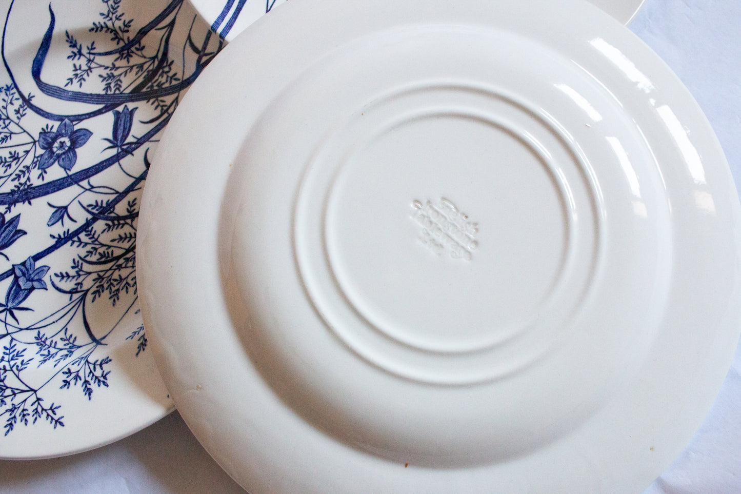 English Ironstone Tableware (EIT) Blue and White Transferware 9.75" Plates (3)