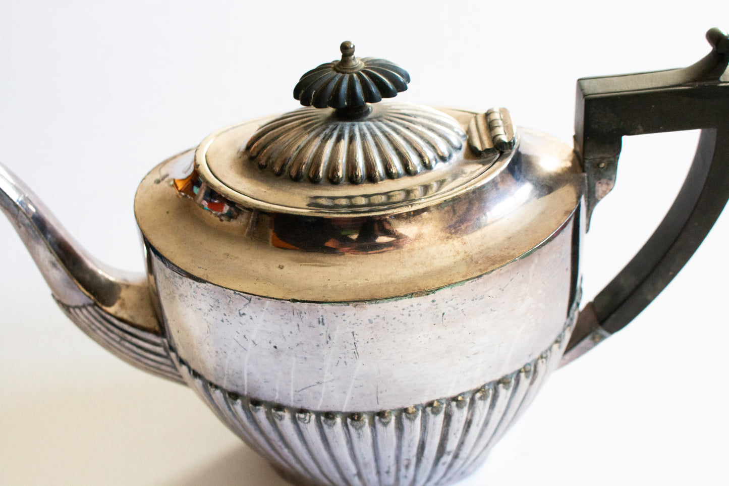 Antique Silver Plate Teapot 2 pts