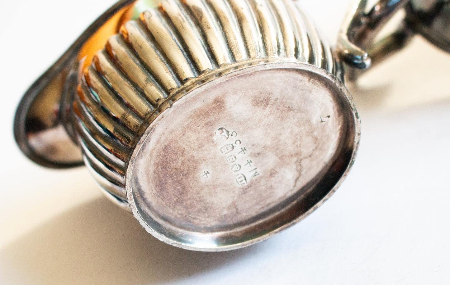 Antique James Deakin & Sons Silver Plate Sugar Bowl and Milk Jug Set