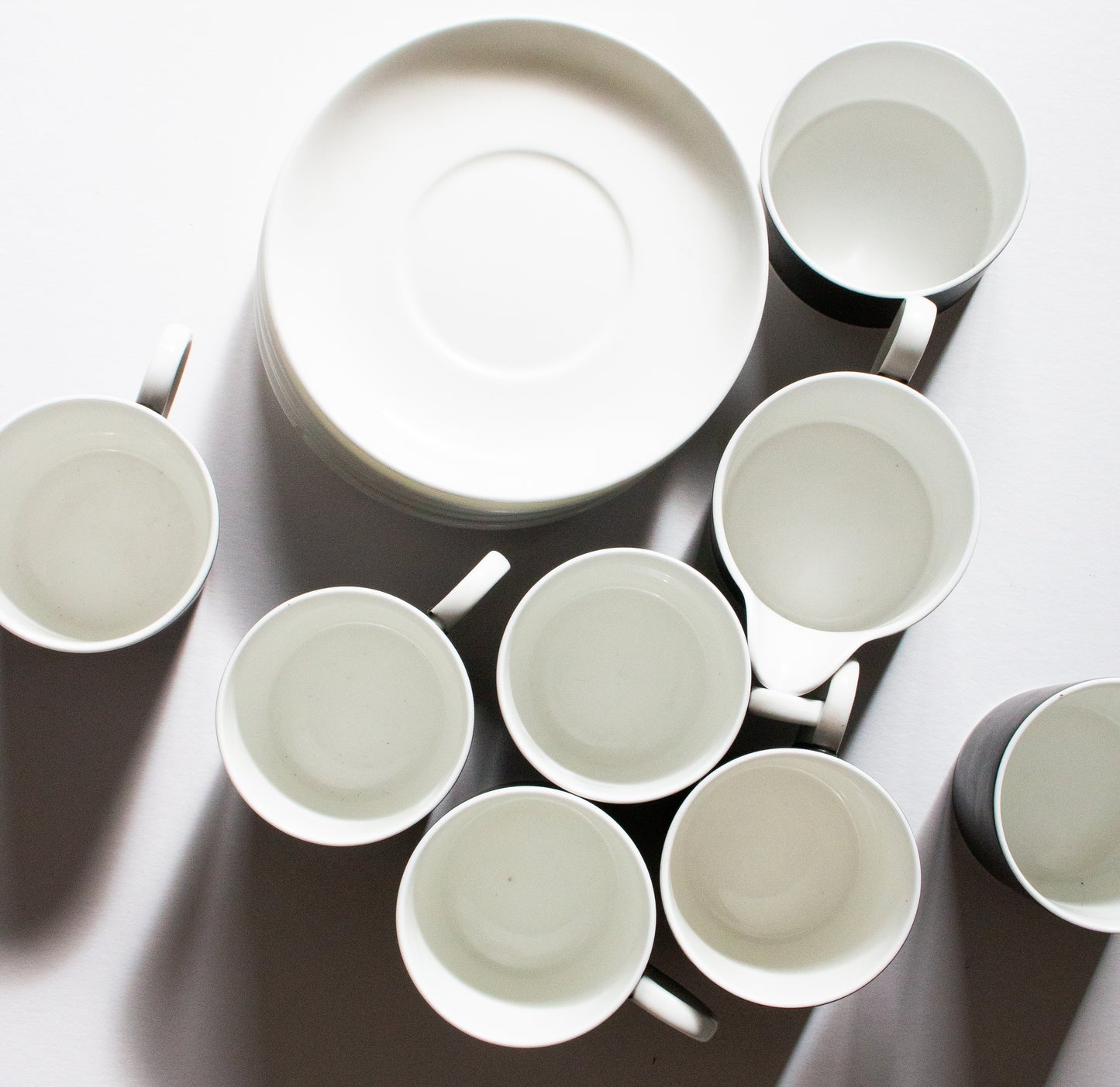 Susie Cooper Black and White Coffee Set for Six