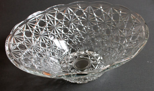 Vintage Glass Serving Bowl