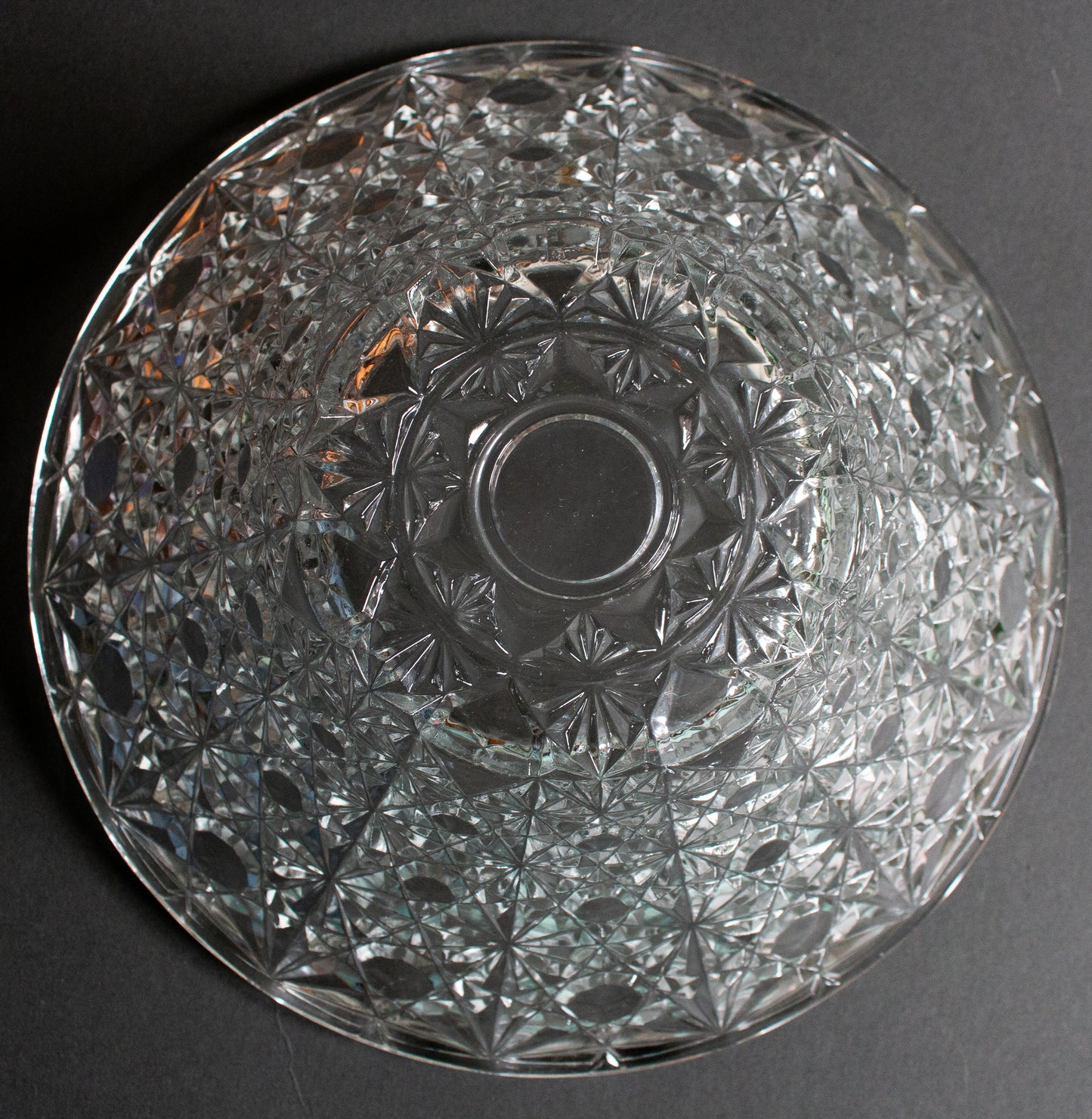 Vintage Glass Serving Bowl