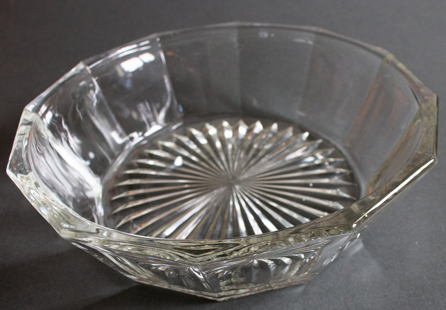 Vintage Glass Serving Bowl