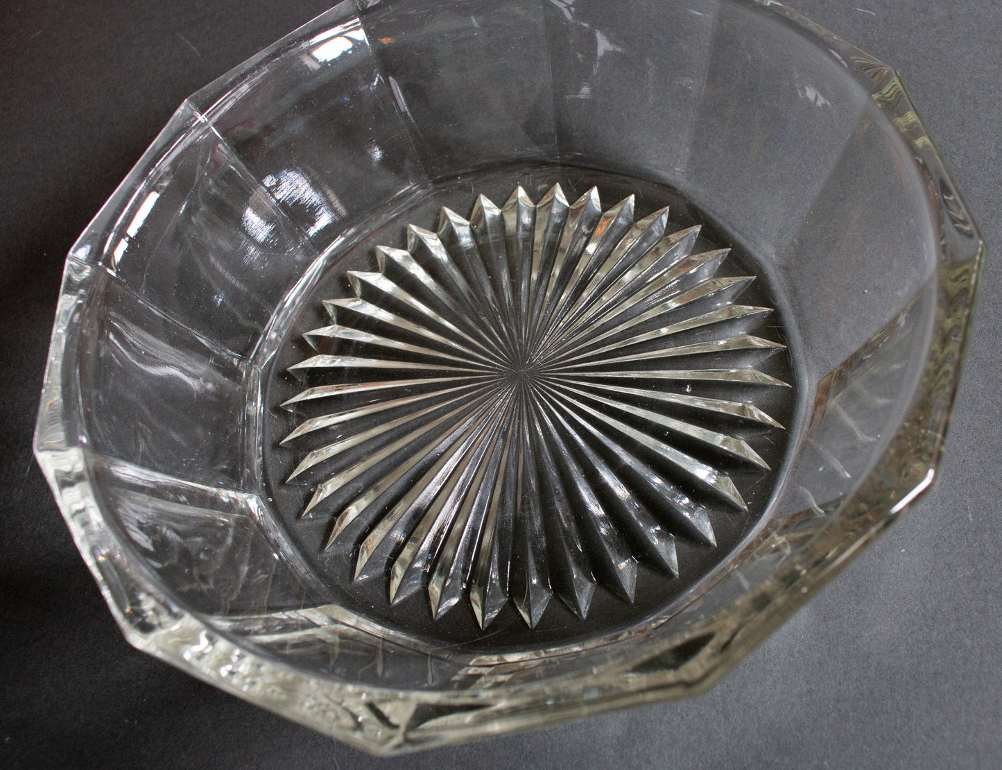 Vintage Glass Serving Bowl