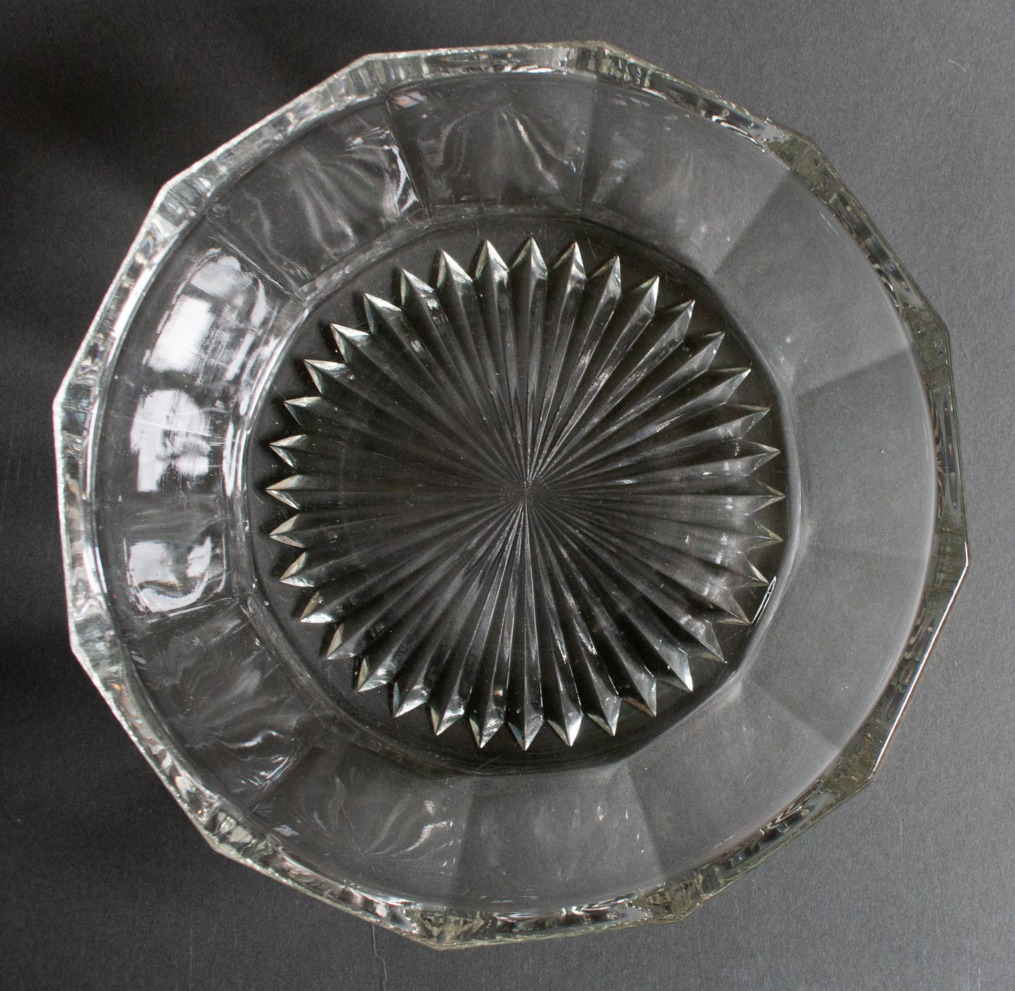 Vintage Glass Serving Bowl