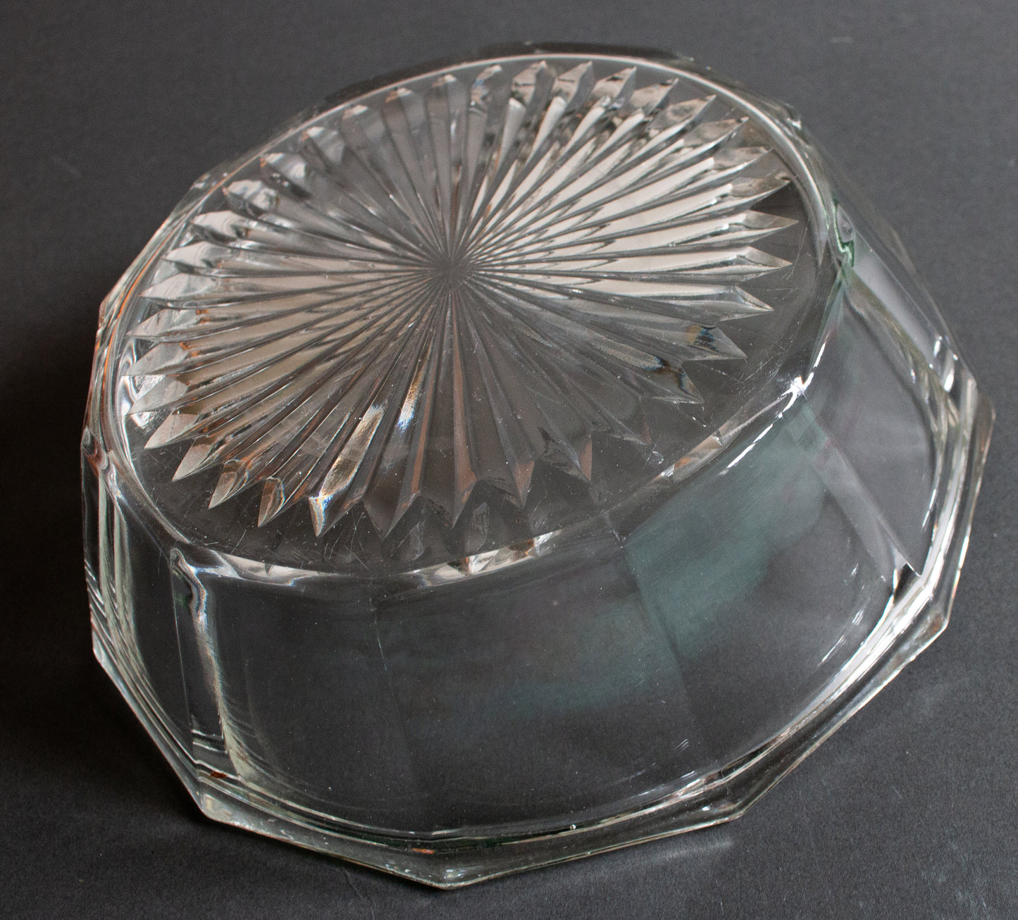 Vintage Glass Serving Bowl