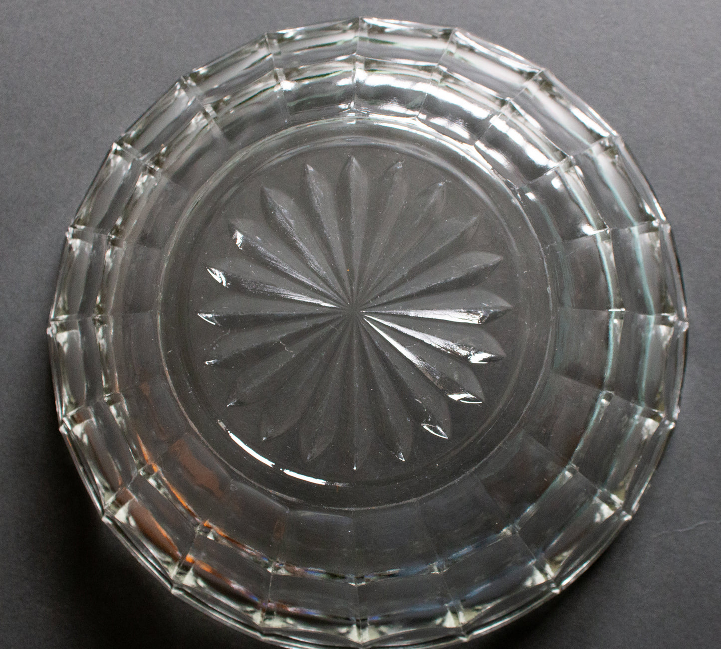 Vintage Glass Serving Bowl