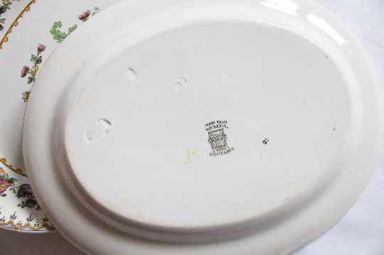 Copeland Spode Manufactured for Harrods 'Peplow' Pattern Small Oval Serving Platters (2)