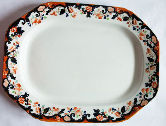 Large Ironstone Serving Platter 'Made for Osler, 100 Oxford Street'