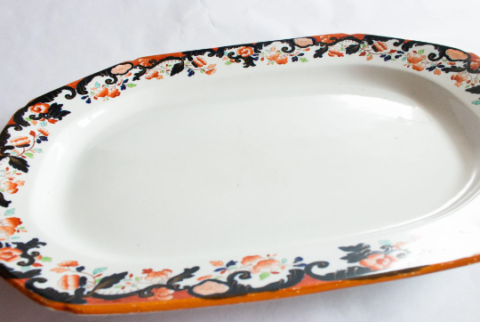 Large Ironstone Serving Platter 'Made for Osler, 100 Oxford Street'