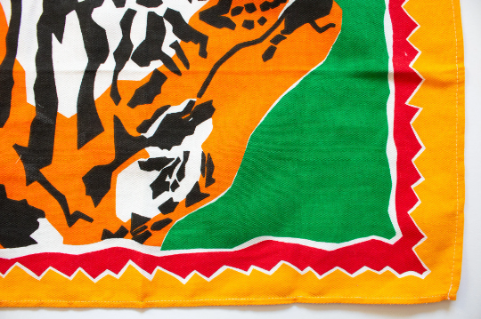 Vintage 'PG Tips' WWF 'Bengal Tiger' Advertising Tea Towel