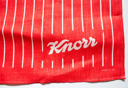 Vintage 'Knorr' Irish Linen Advertising Tea Towel