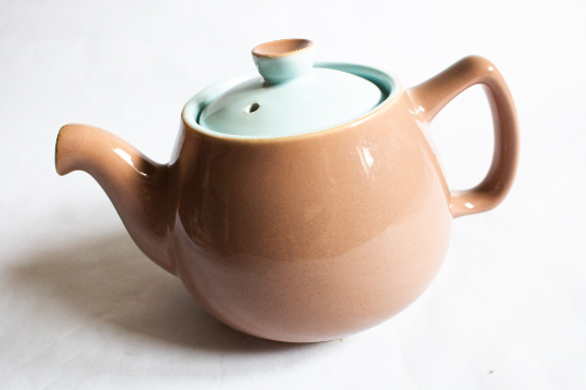 Poole Pottery Two Tone Brown and Blue Teapot