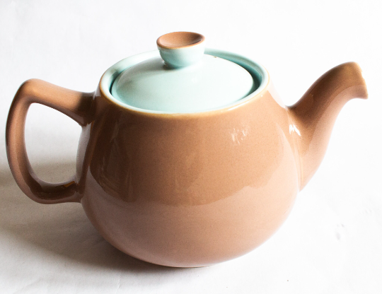 Poole Pottery Two Tone Brown and Blue Teapot