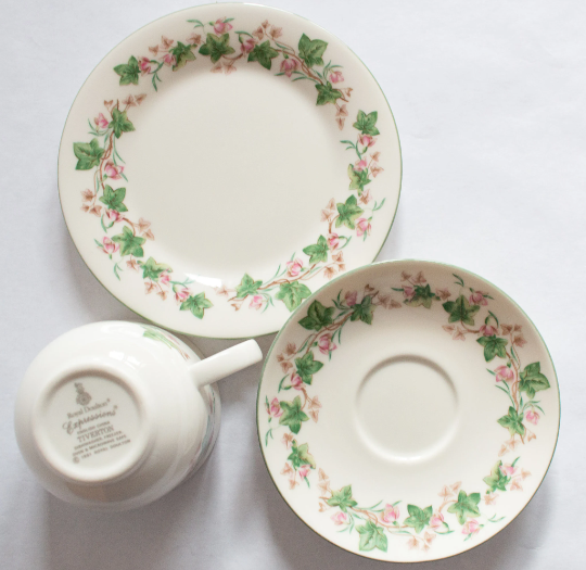 Royal Doulton Expressions 'Tiverton' Pattern Teacup Trio