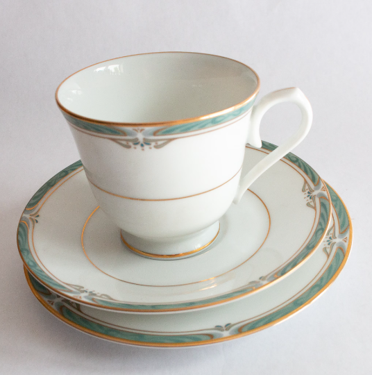 Noritake 'Glenabbey' Pattern Teacup Trio