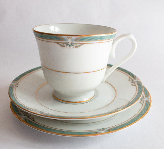 Noritake 'Glenabbey' Pattern Teacup Trio